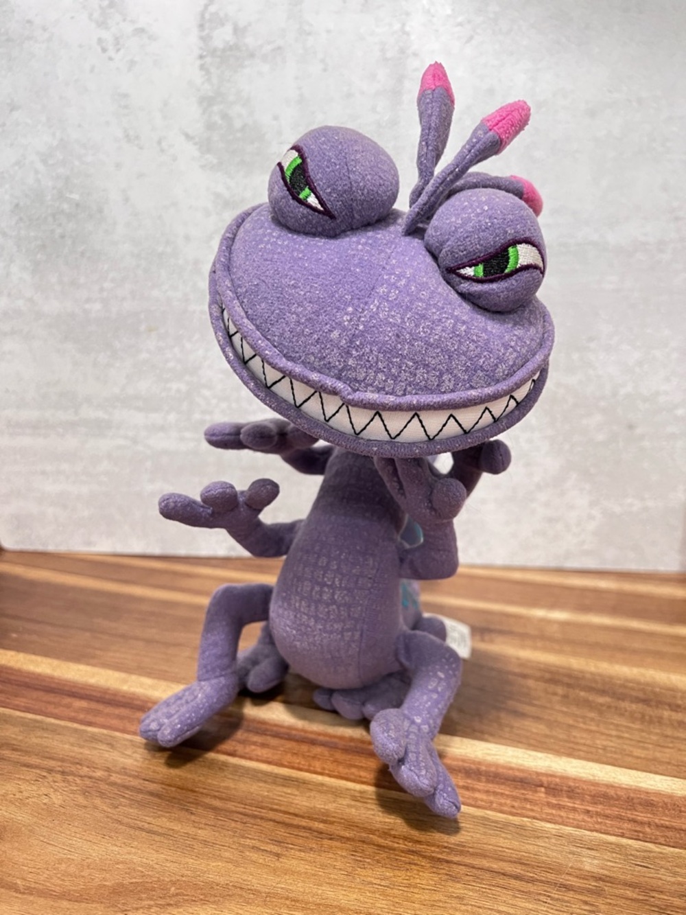 Disney Store Monsters Inc Randall Boggs Stamped Plush 12" Purple Lizard - Picture 2 of 9